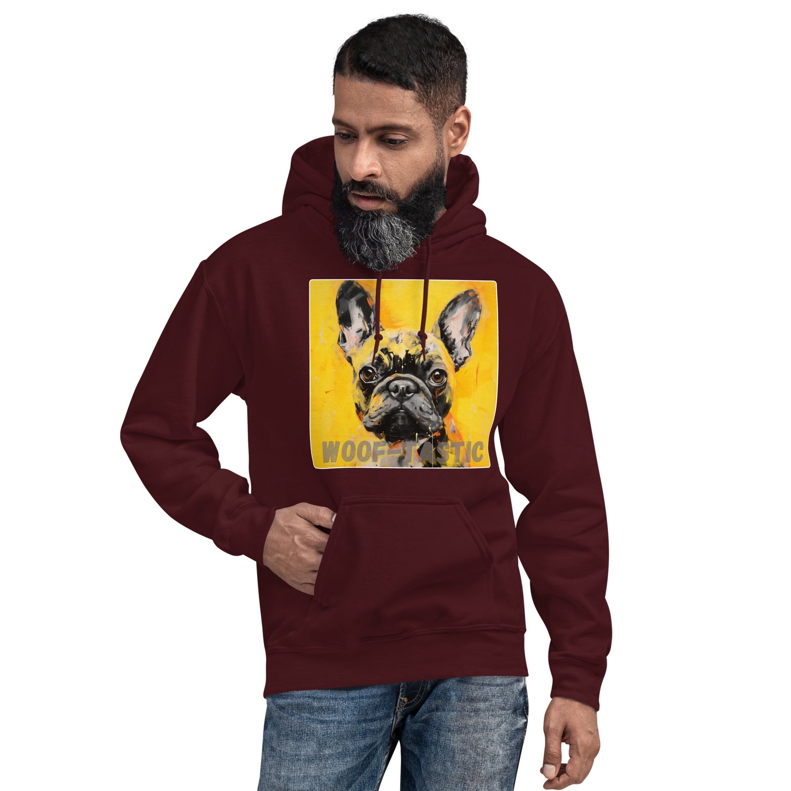 Unisex Hoodie, Woof-tastic French Bulldog