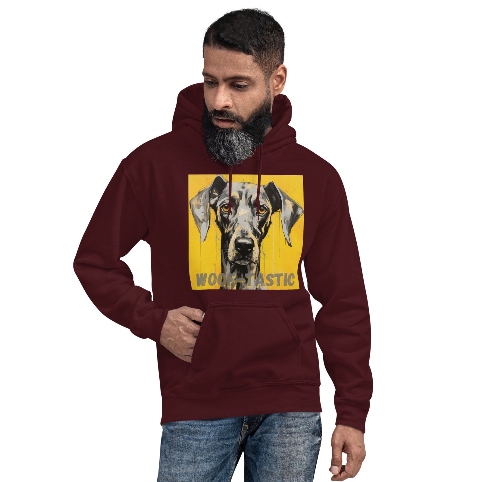 Unisex Hoodie, Woof-tastic Great Dane