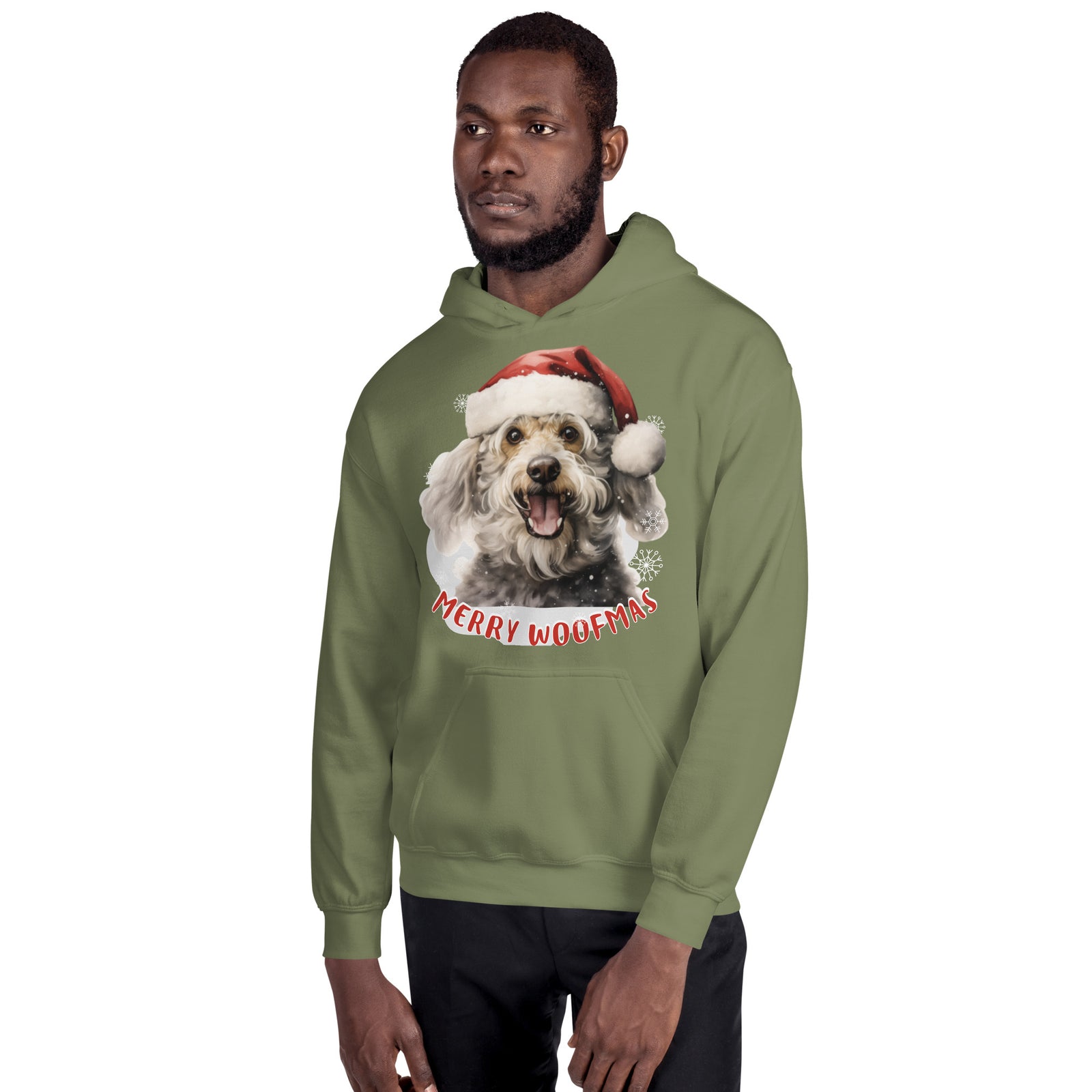 Unisex Hoodie Poodle - Merry Woofmas