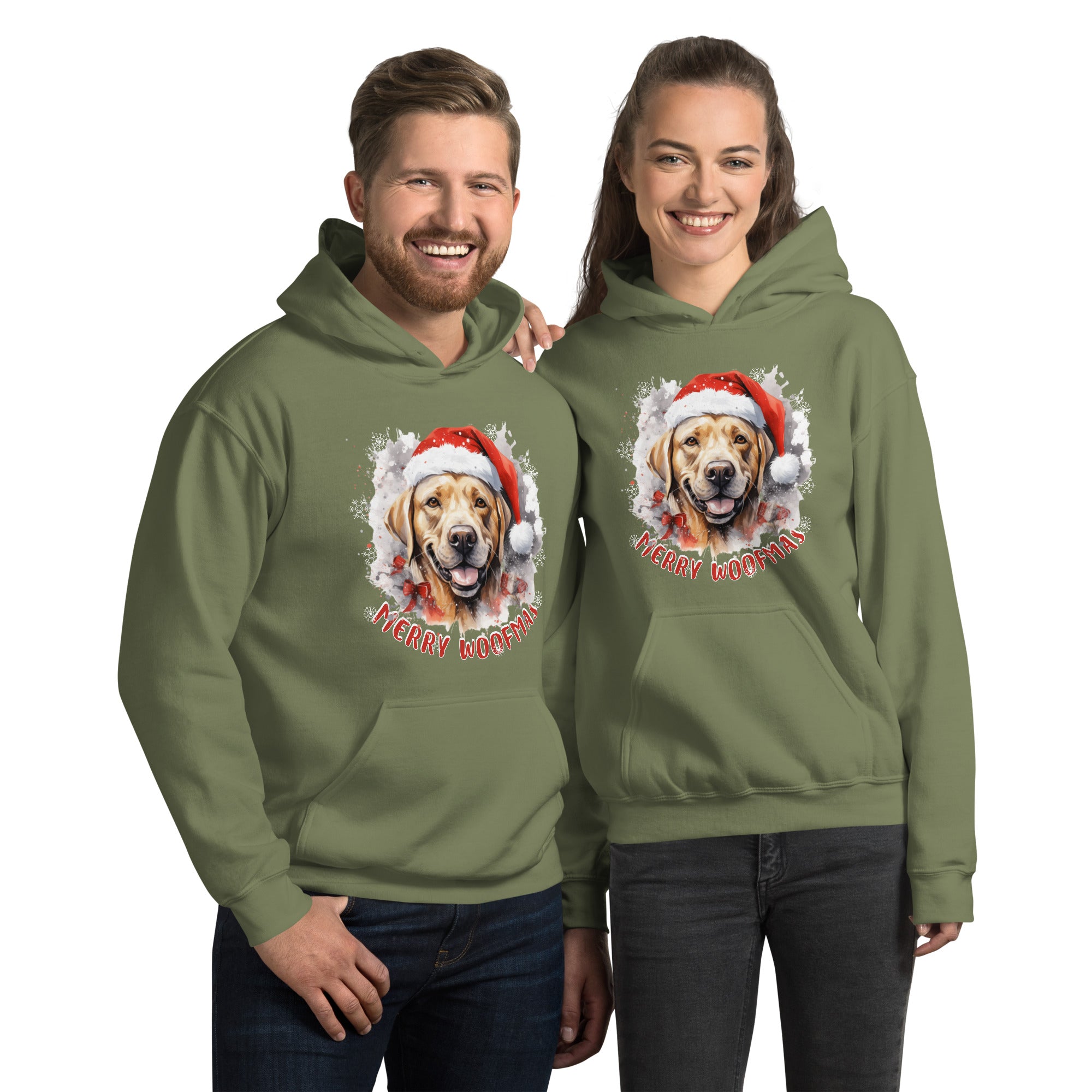 Unisex Hoodie Labrador Retriever - Merry Woofmas