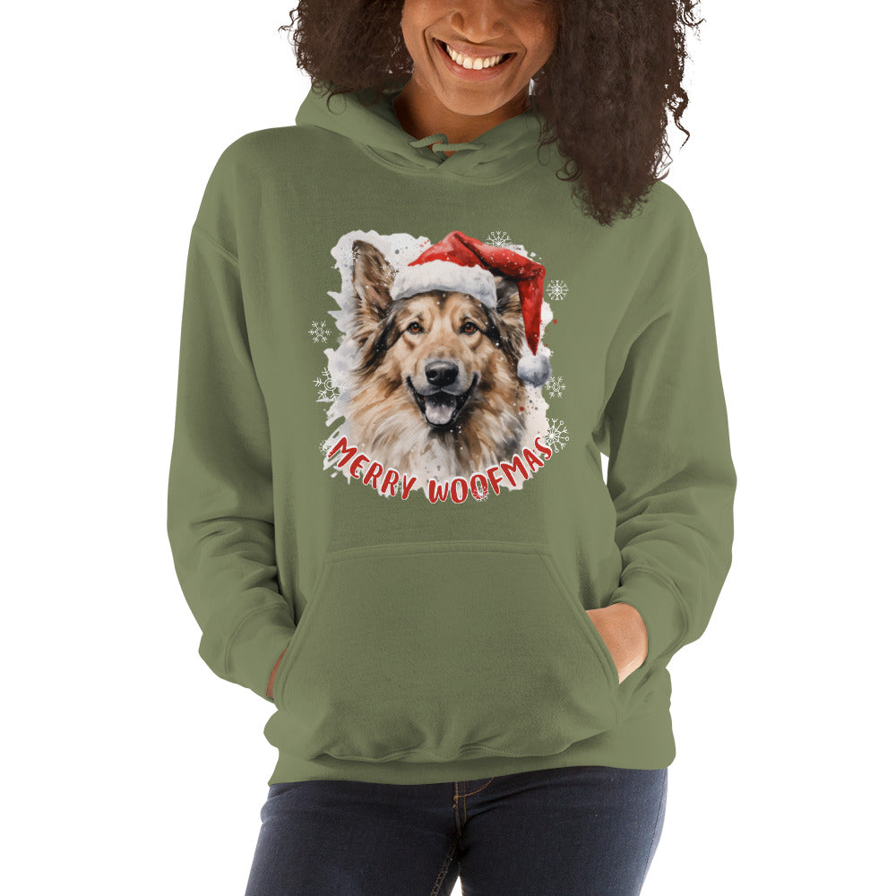 Unisex Hoodie German Shepperd - Merry Woofmas