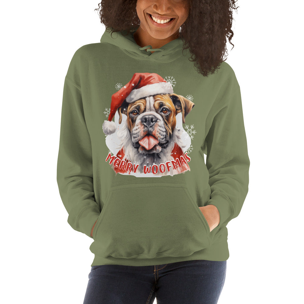 Unisex Hoodie Boxer - Merry Woofmas
