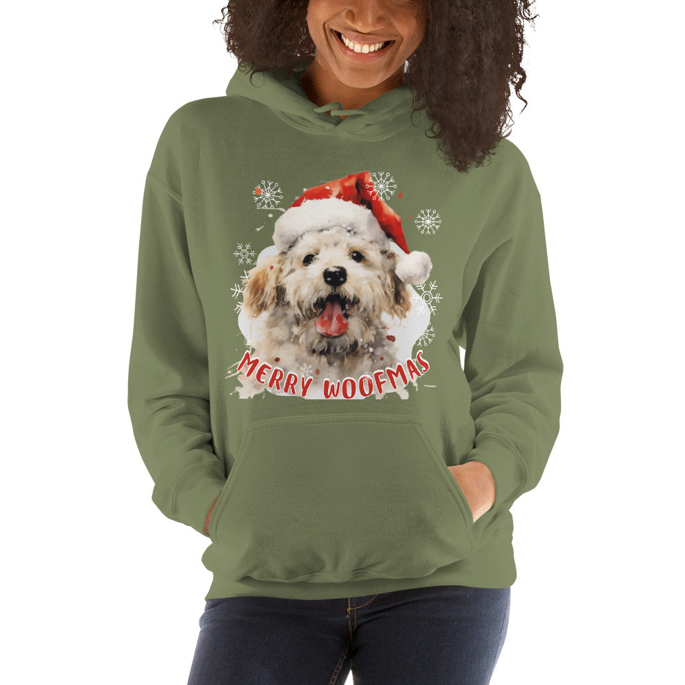 Unisex Hoodie Bichon Frise - Merry Woofmas