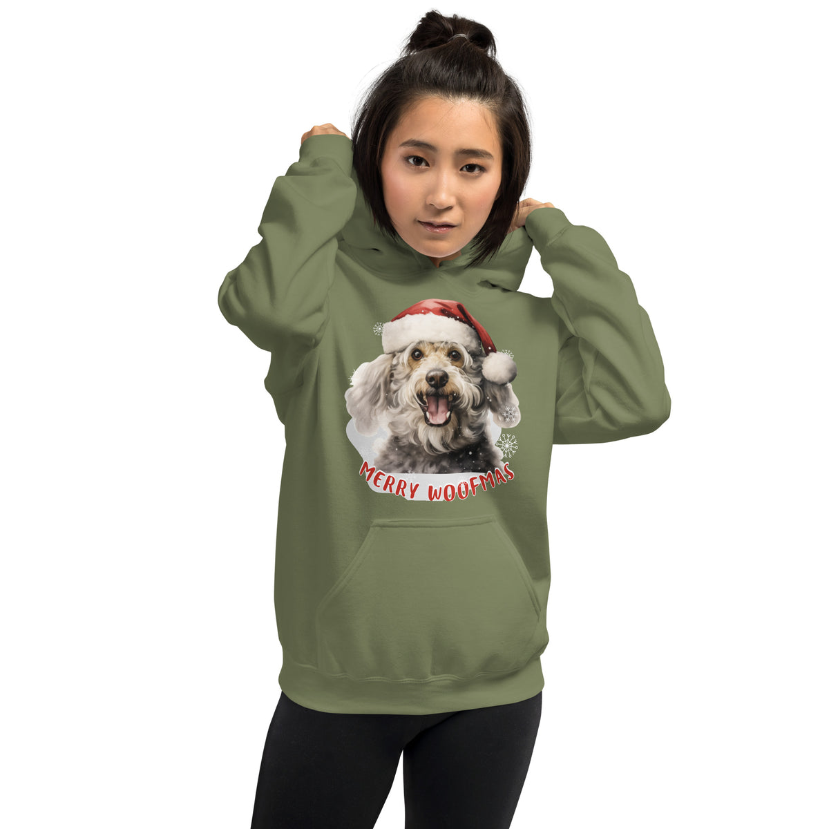 Unisex Hoodie Poodle - Merry Woofmas