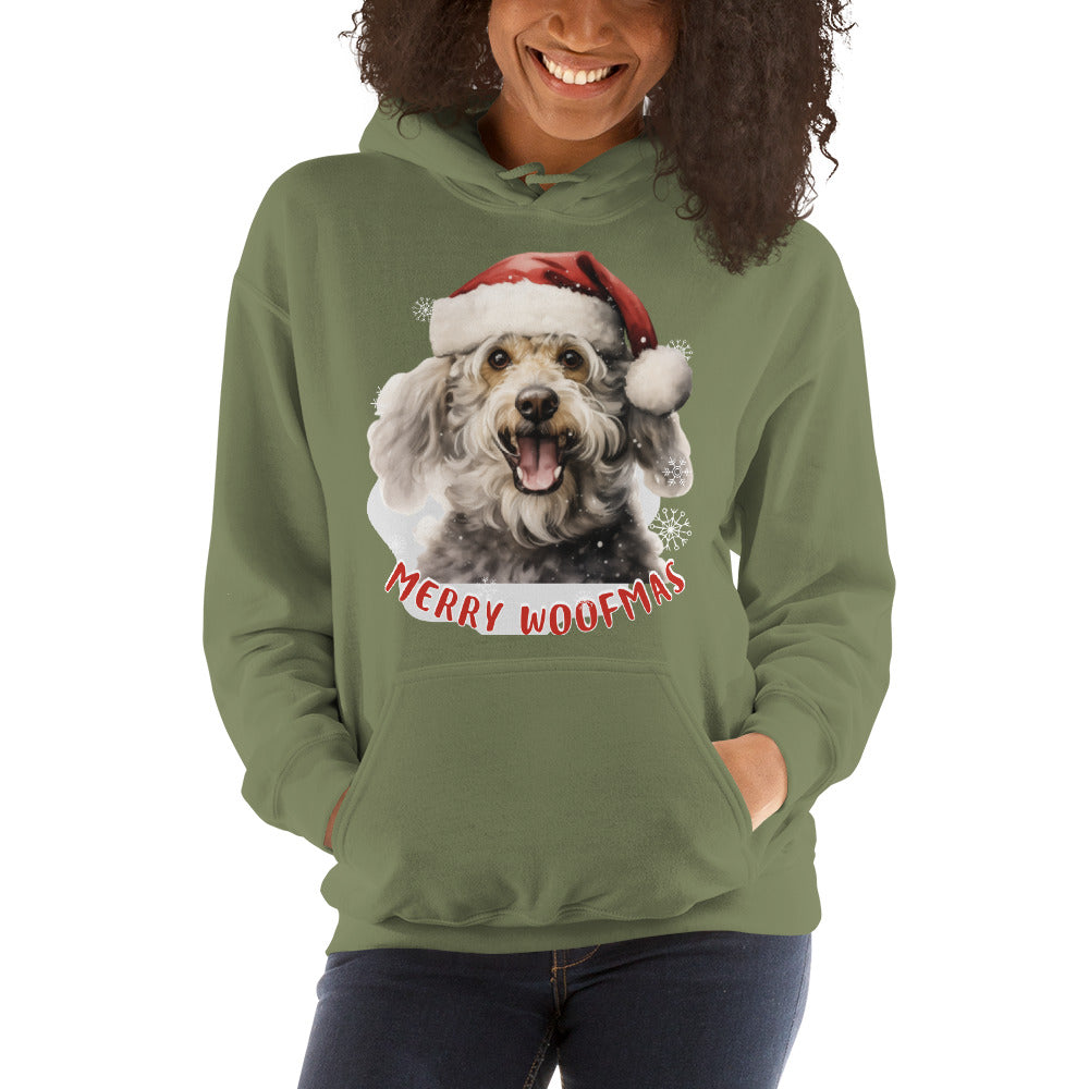 Unisex Hoodie Poodle - Merry Woofmas