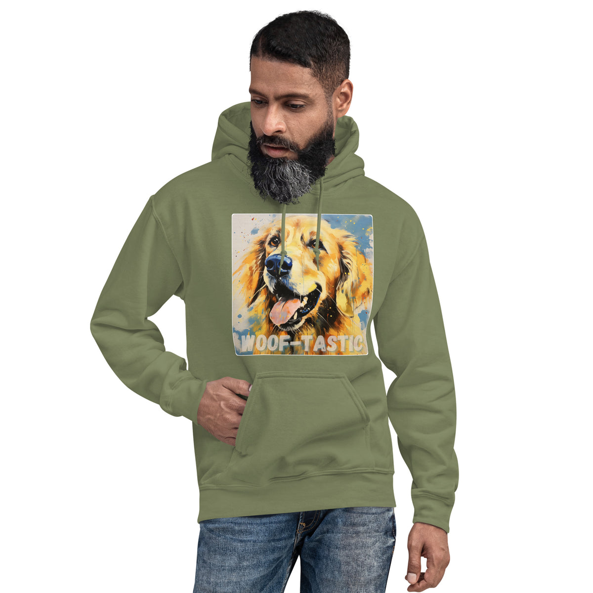 Unisex Hoodie Woof-tastic - Golden Retriever