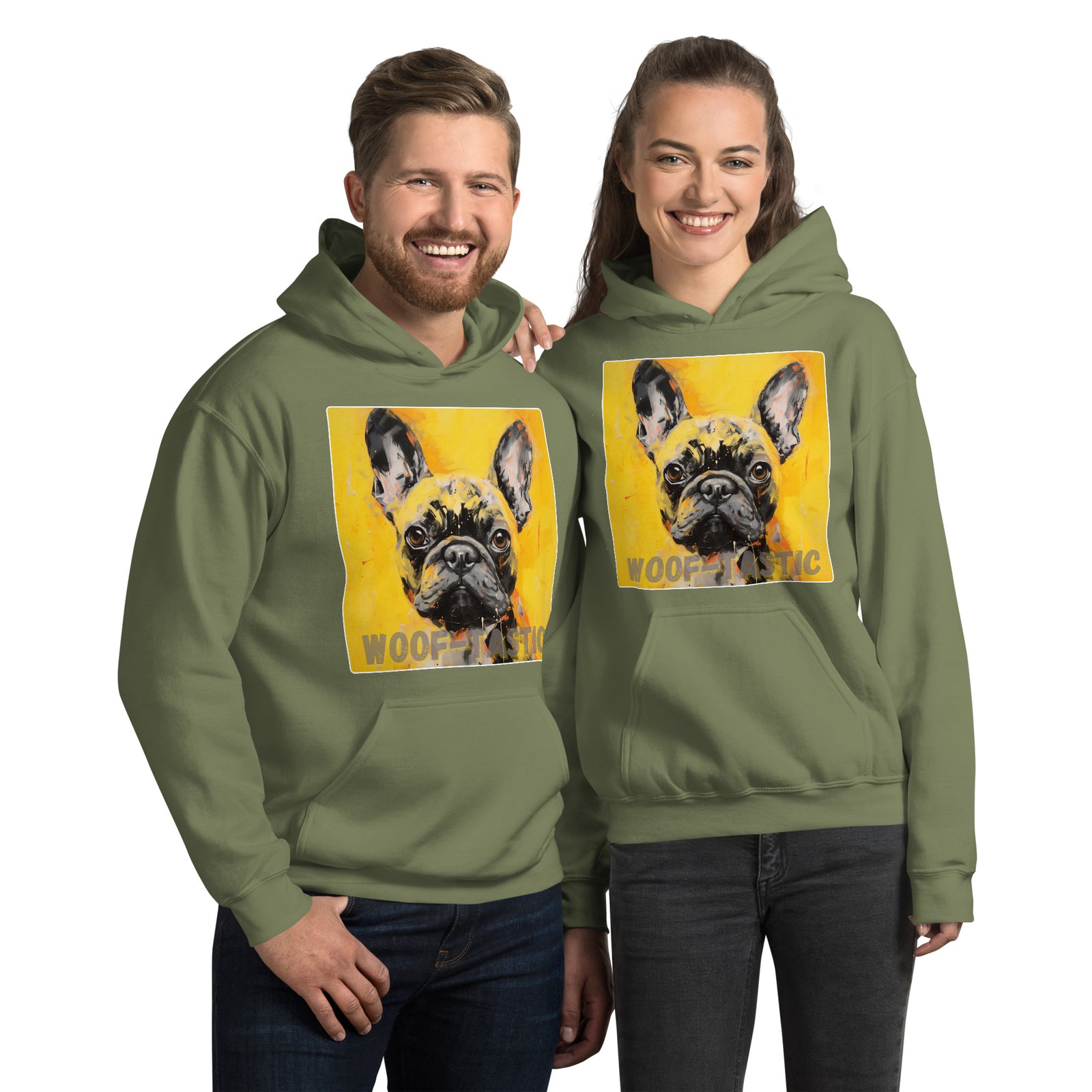 Unisex Hoodie, Woof-tastic French Bulldog