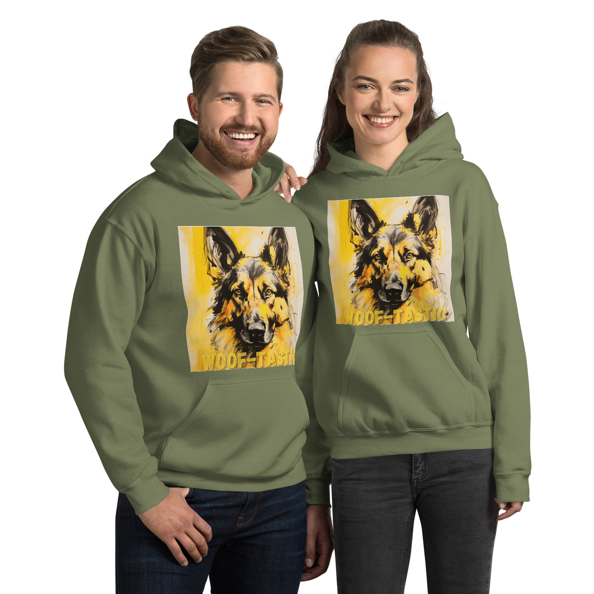 Unisex Hoodie, Woof-tastic German Shepherd