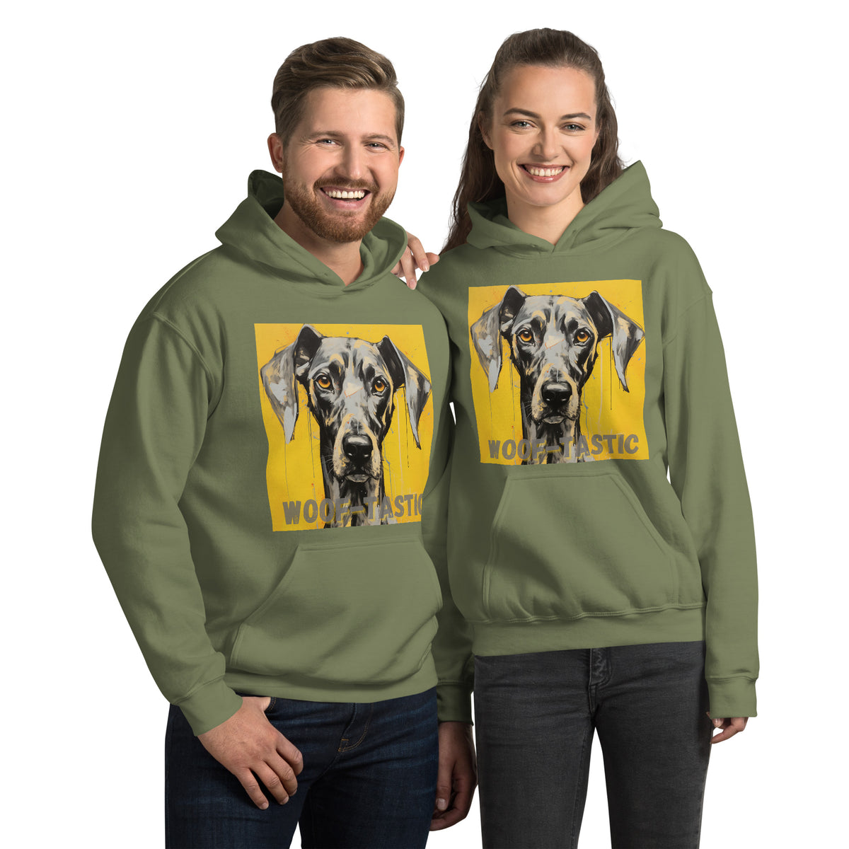 Unisex Hoodie, Woof-tastic Great Dane
