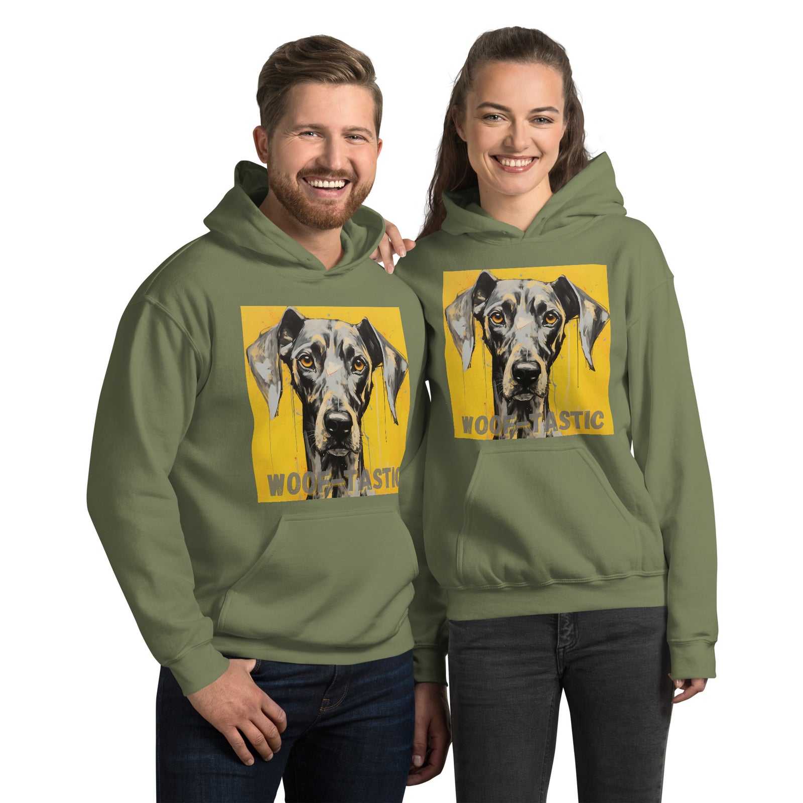 Unisex Hoodie, Woof-tastic Great Dane