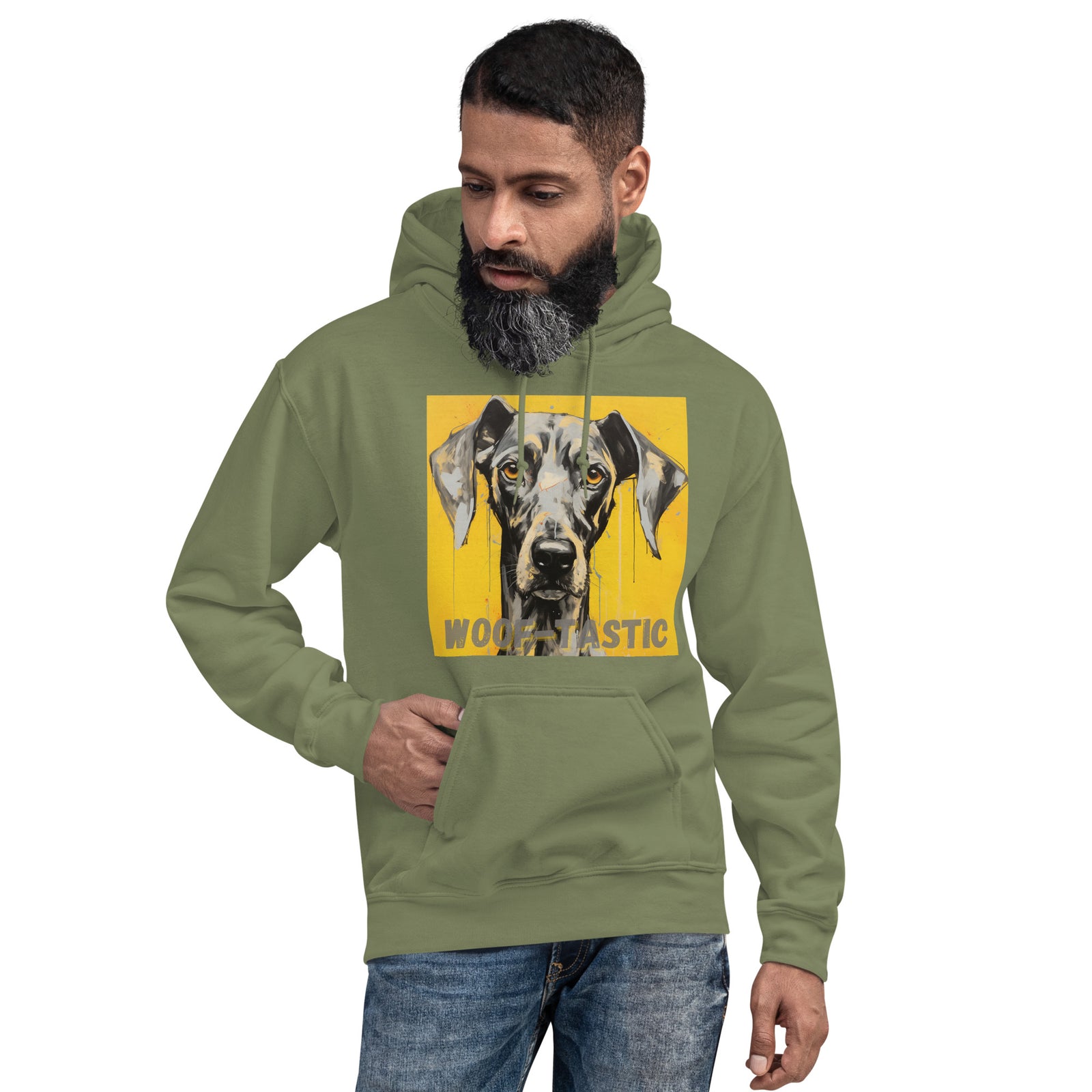 Unisex Hoodie, Woof-tastic Great Dane