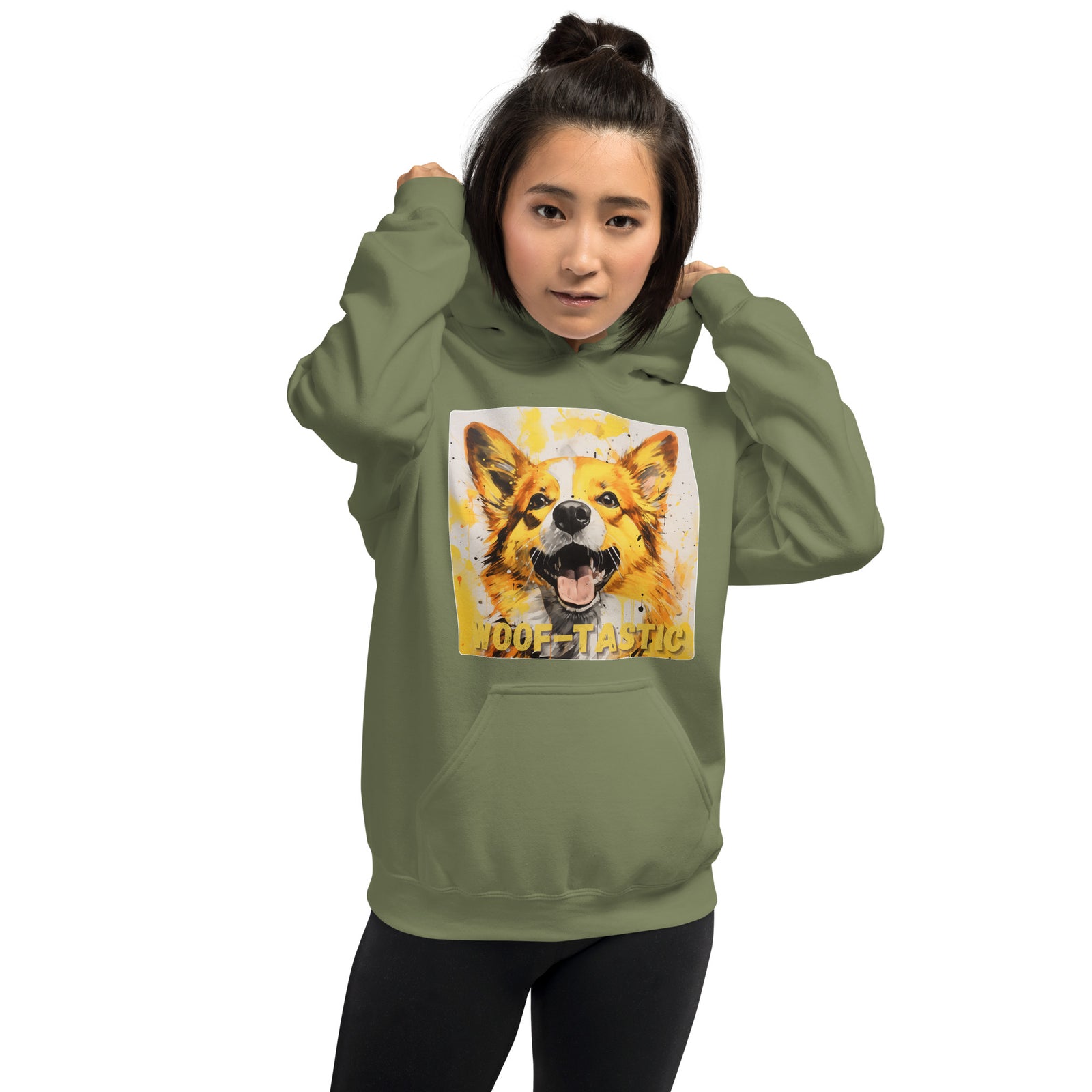 Unisex Hoodie, Woof-tastic Pembroke Welsh Corgi