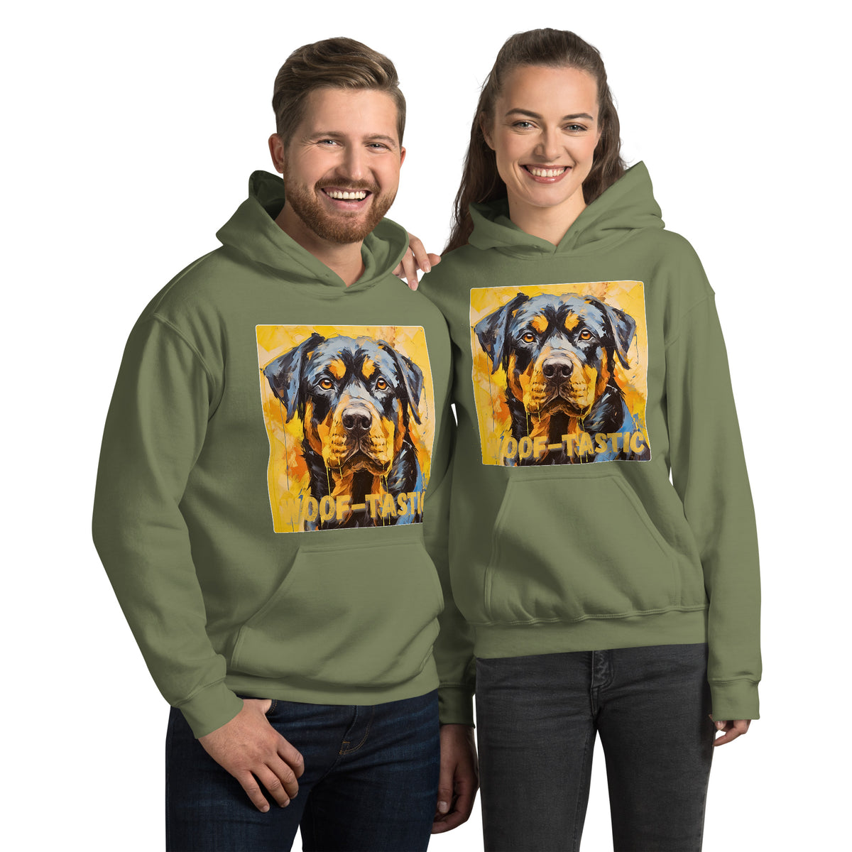Unisex Hoodie, Woof-tastic Rottweiler