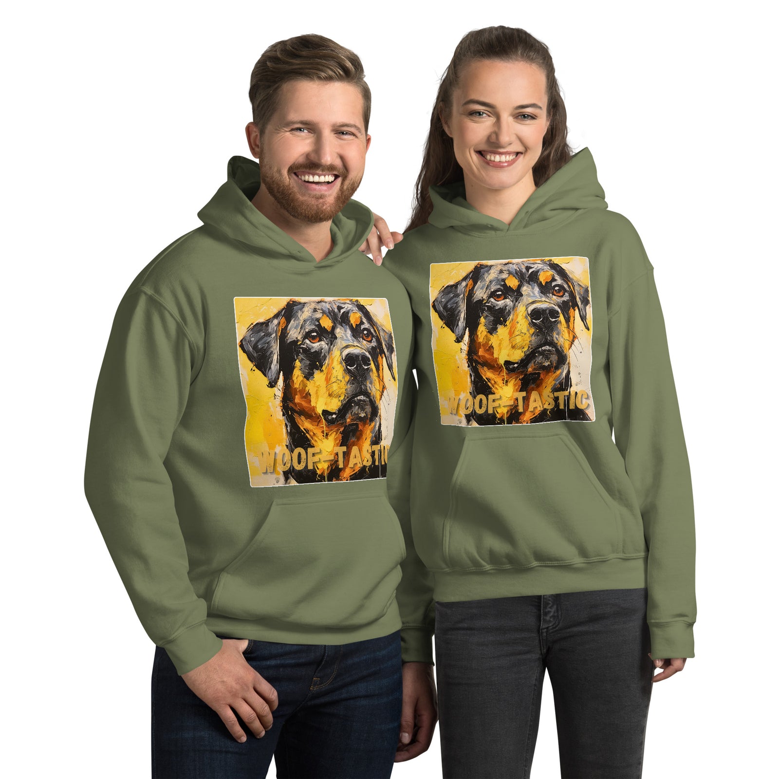 Unisex Hoodie, Woof-tastic Rottweiler