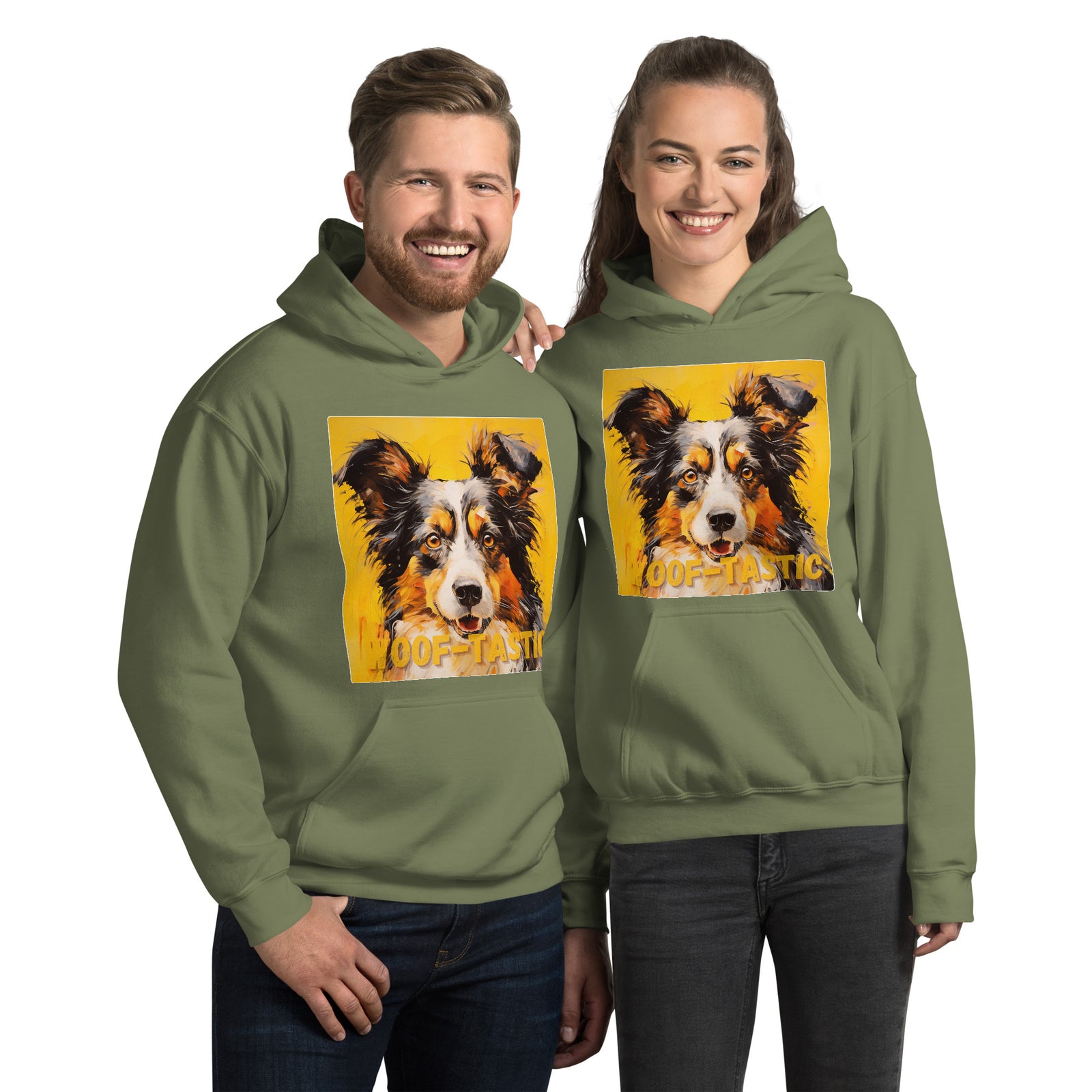 Unisex Hoodie, Woof-tastic Shetland Sheepdog