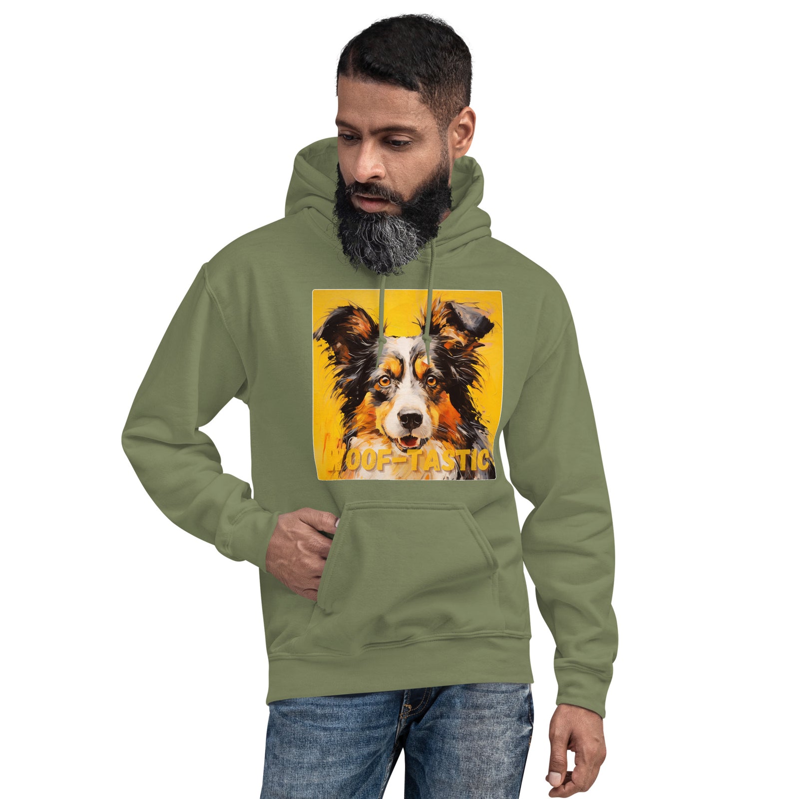 Unisex Hoodie, Woof-tastic Shetland Sheepdog
