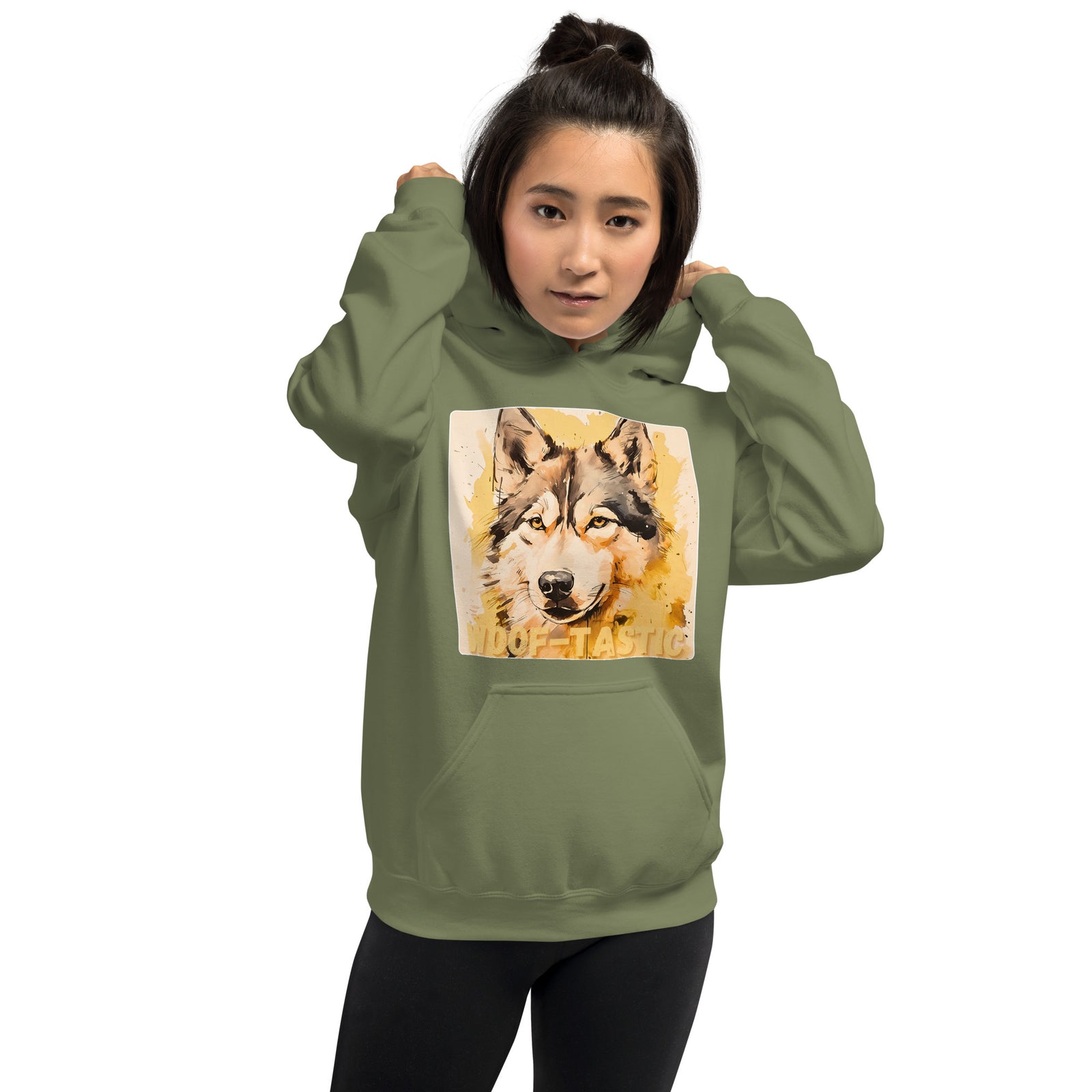 Unisex Hoodie, Woof-tastic Siberian Husky