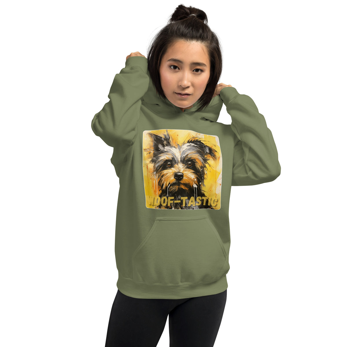 Unisex Hoodie, Woof-tastic Yorkshire Terrier
