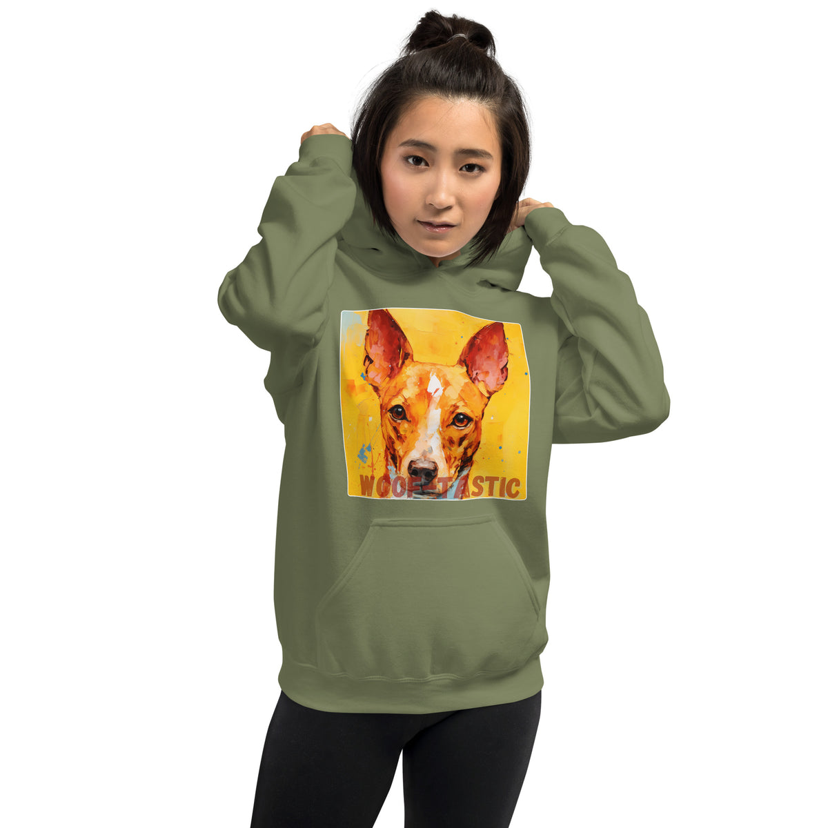 Unisex Hoodie, Woof-tastic Basenjie
