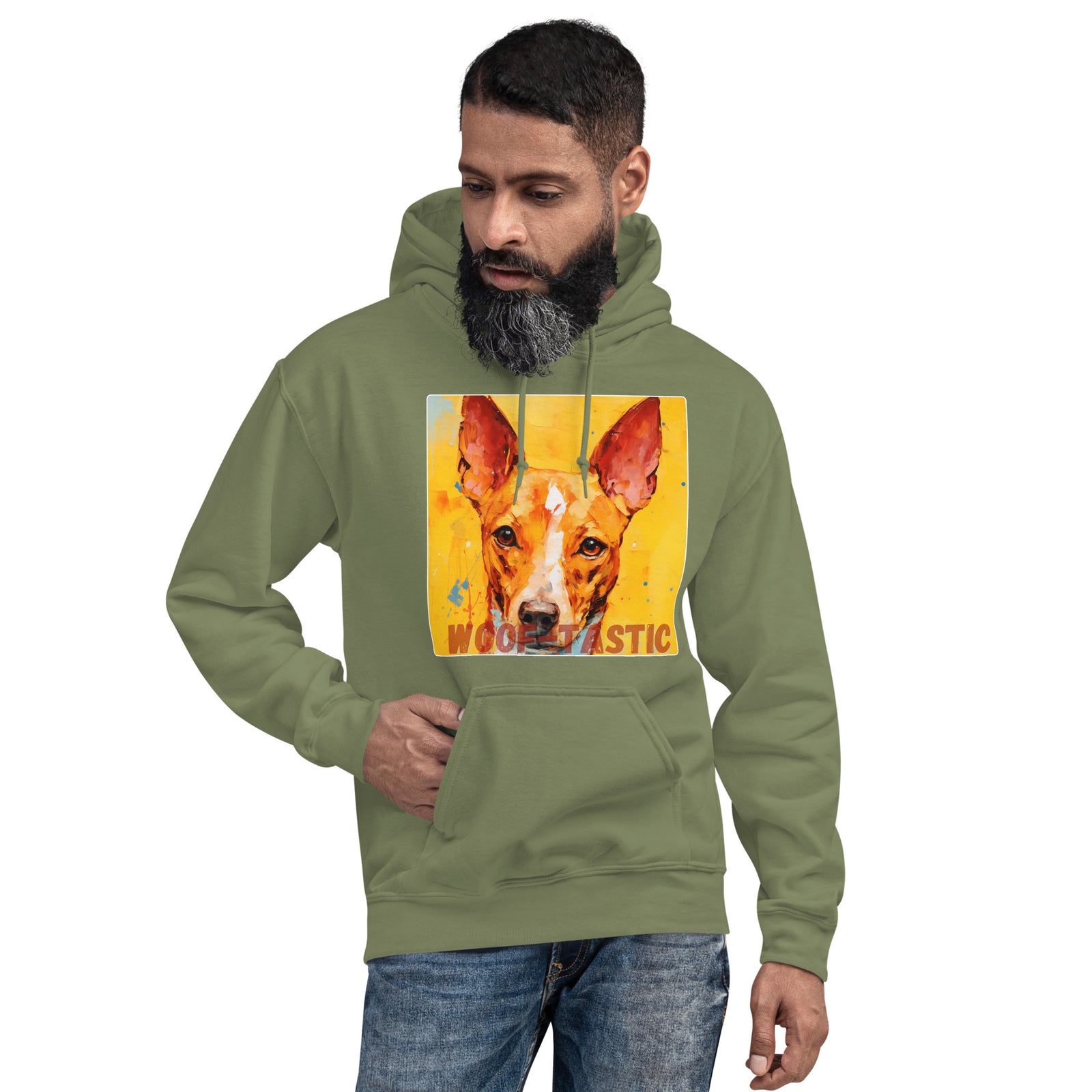Unisex Hoodie, Woof-tastic Basenjie