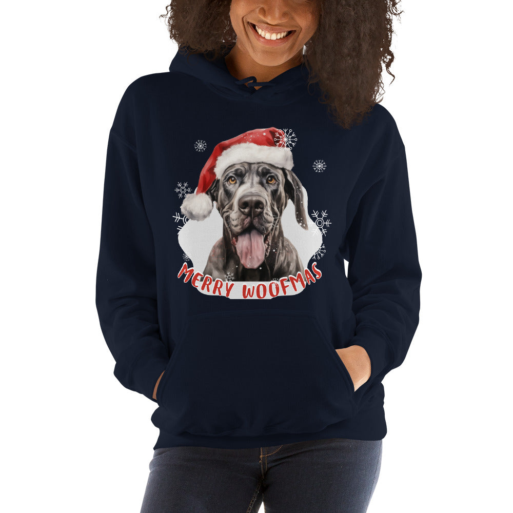 Unisex Hoodie Great Dane - Merry Woofmas