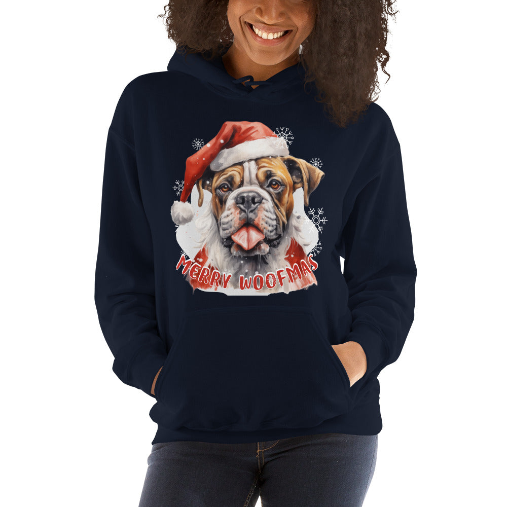 Unisex Hoodie Boxer - Merry Woofmas