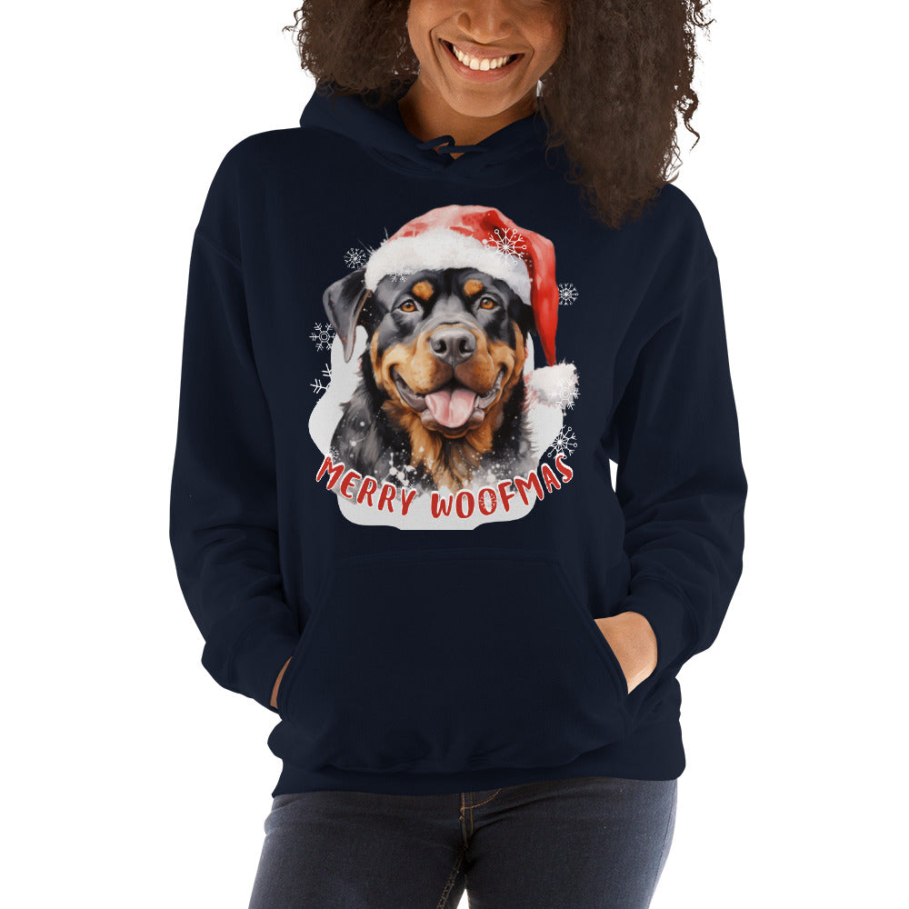 Unisex Hoodie Rottweiler - Merry Woofmas