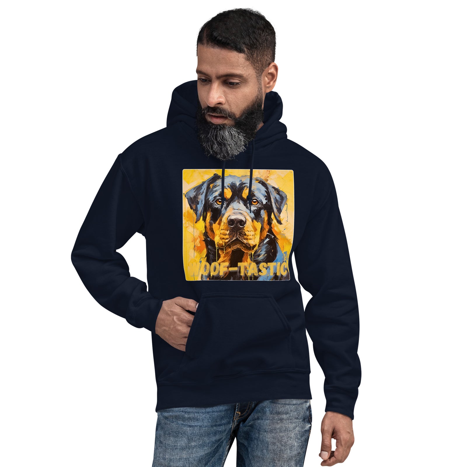 Unisex Hoodie, Woof-tastic Rottweiler