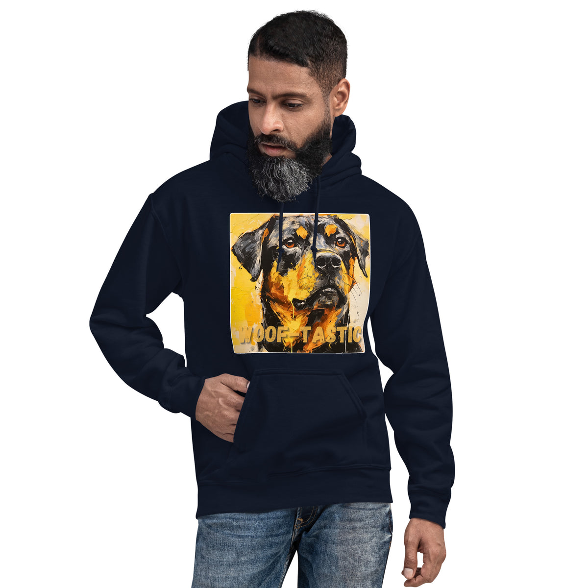 Unisex Hoodie, Woof-tastic Rottweiler