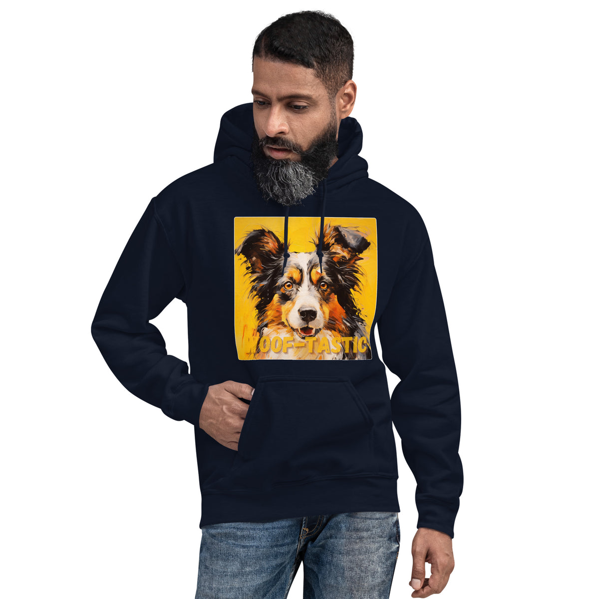 Unisex Hoodie, Woof-tastic Shetland Sheepdog