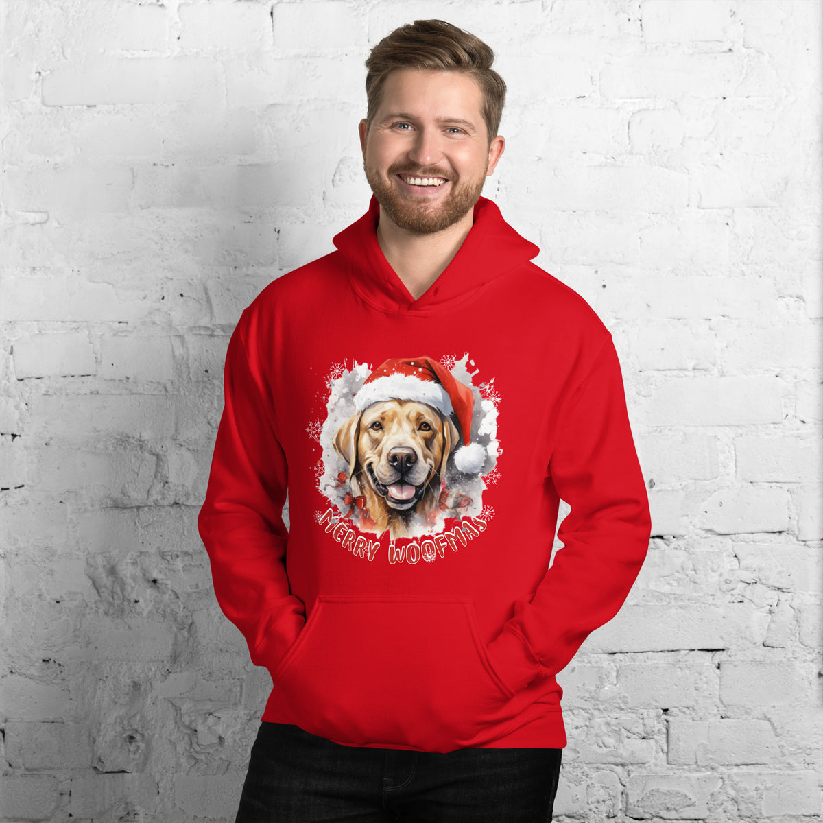 Unisex Hoodie Labrador Retriever - Merry Woofmas