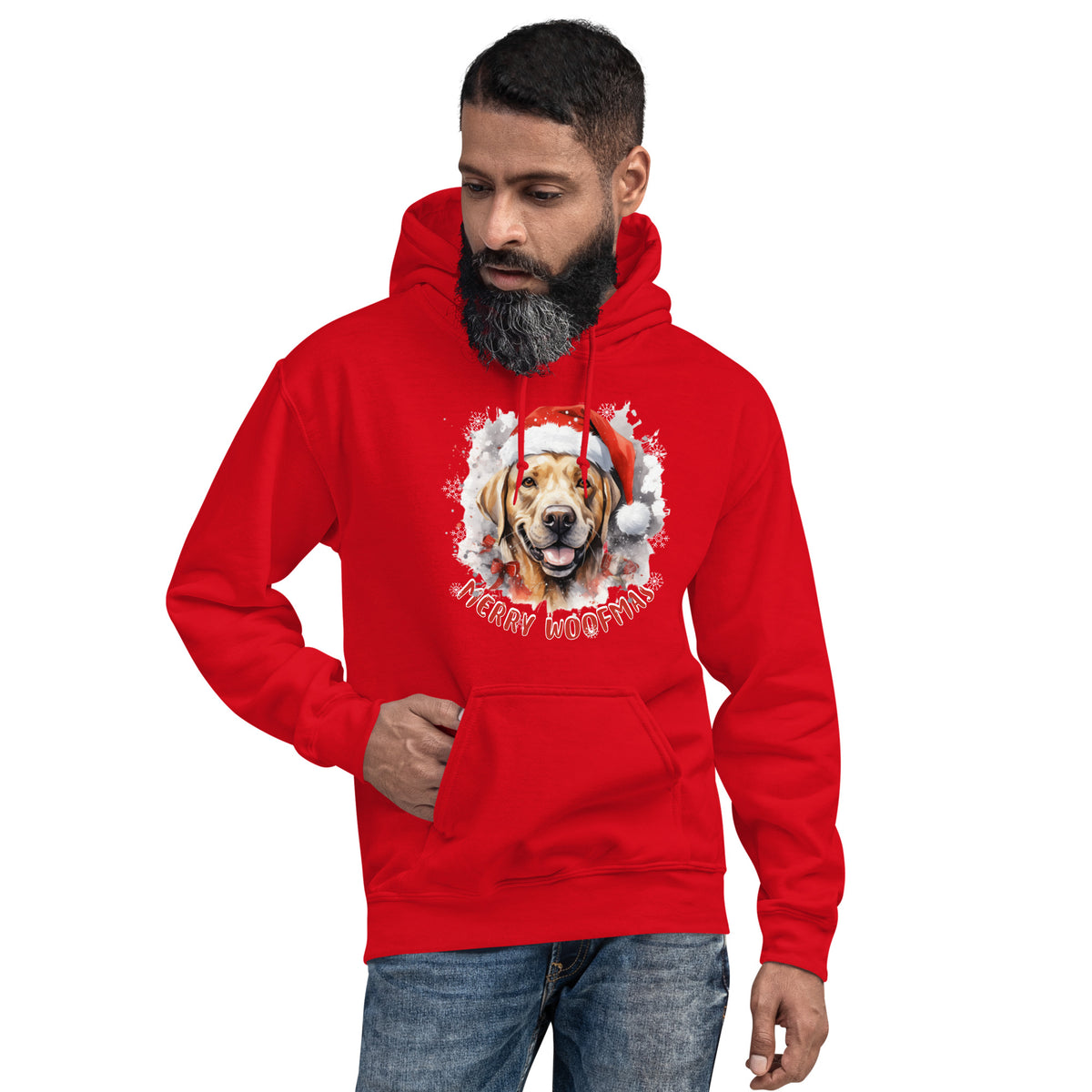 Unisex Hoodie Labrador Retriever - Merry Woofmas