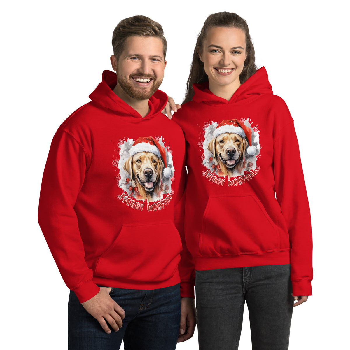Unisex Hoodie Labrador Retriever - Merry Woofmas
