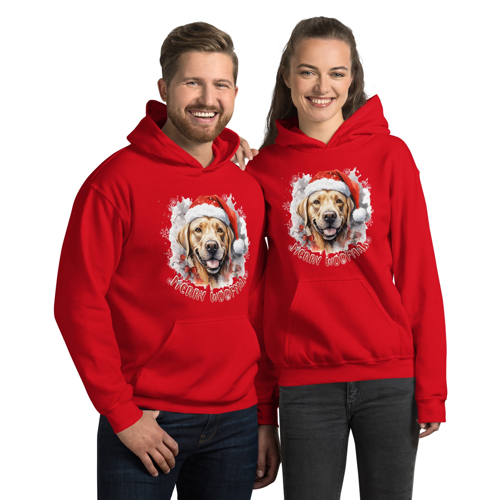 Unisex Hoodie Labrador Retriever - Merry Woofmas