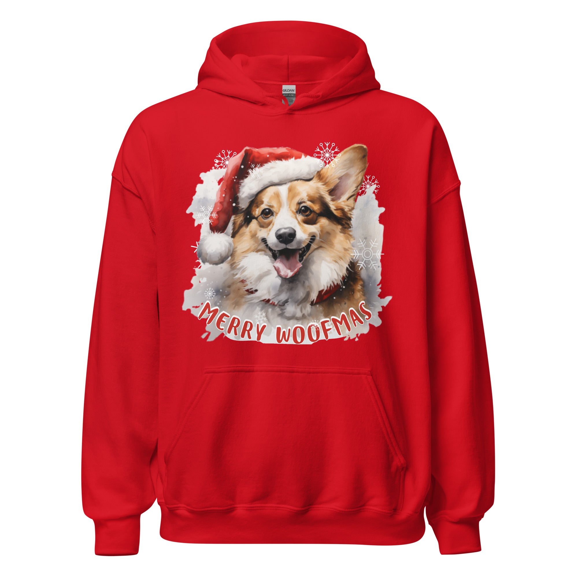 Unisex Hoodie Pembroke Welsh Corgi - Merry Woofmas