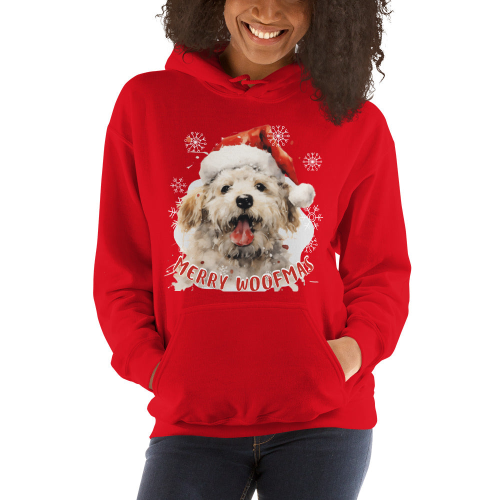 Unisex Hoodie Bichon Frise - Merry Woofmas