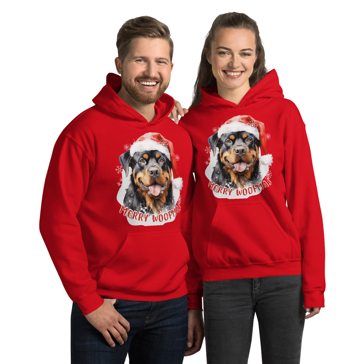 Unisex Hoodie Rottweiler - Merry Woofmas