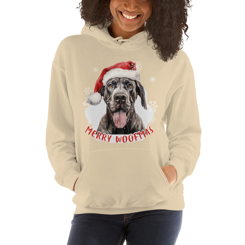 Unisex Hoodie Great Dane - Merry Woofmas