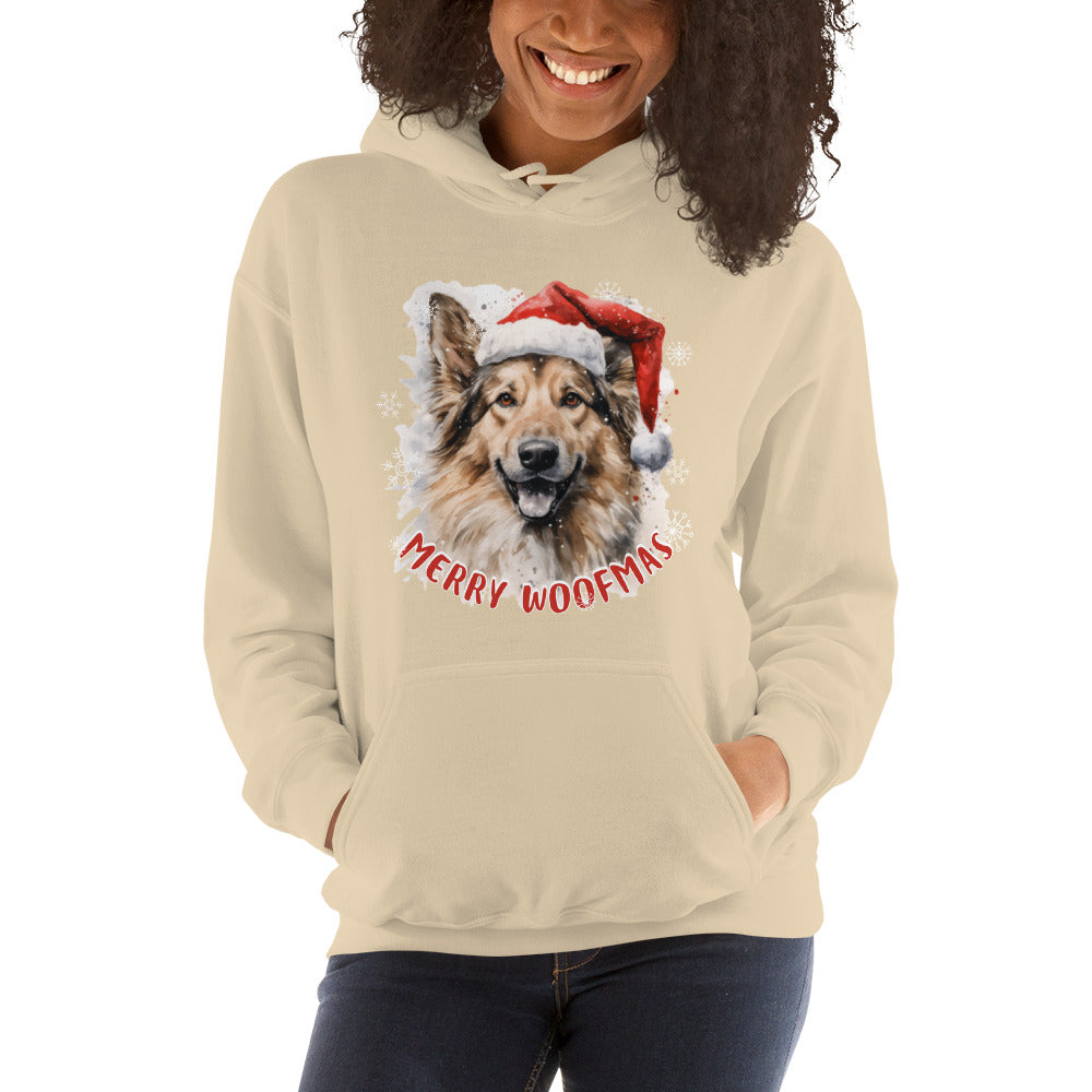 Unisex Hoodie German Shepperd - Merry Woofmas