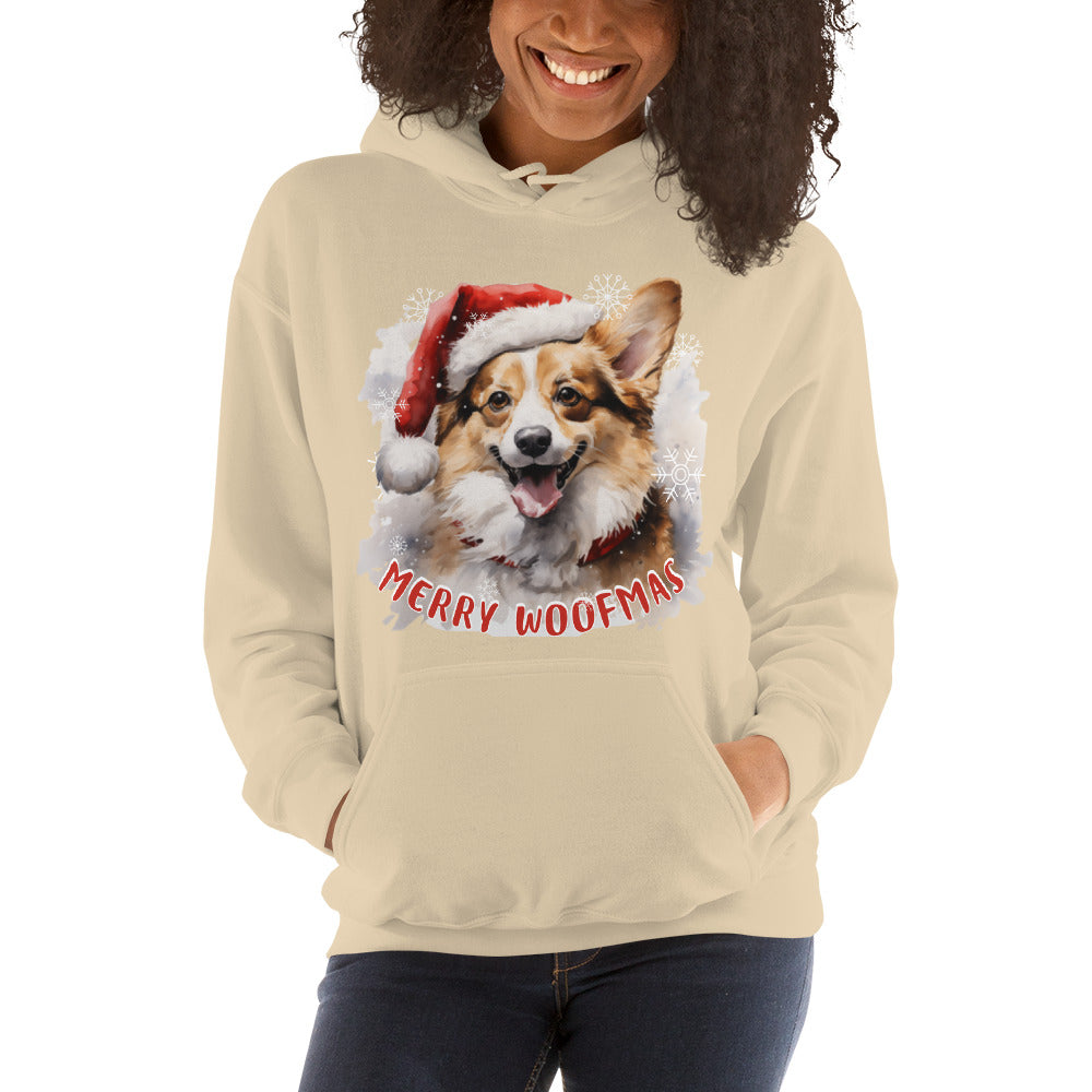 Unisex Hoodie Pembroke Welsh Corgi - Merry Woofmas