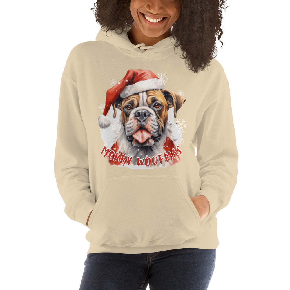 Unisex Hoodie Boxer - Merry Woofmas