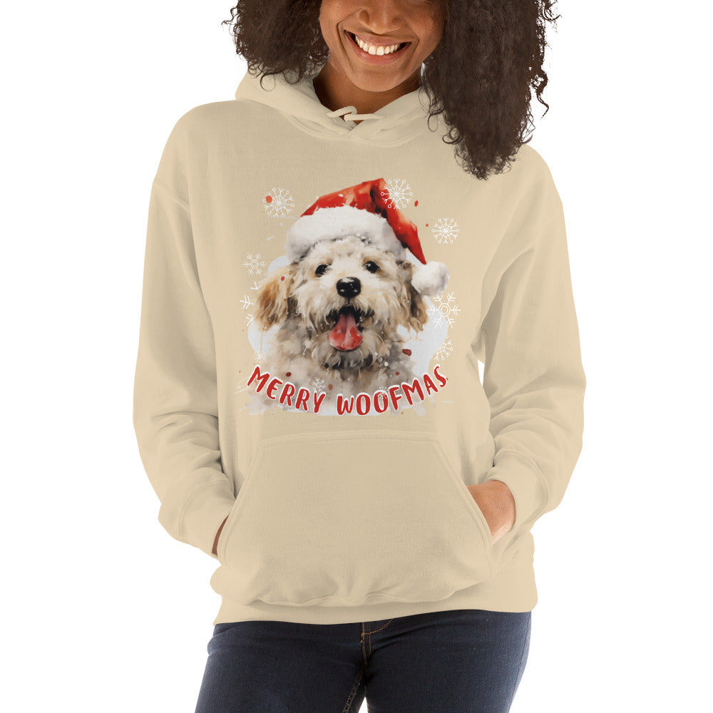 Unisex Hoodie Bichon Frise - Merry Woofmas