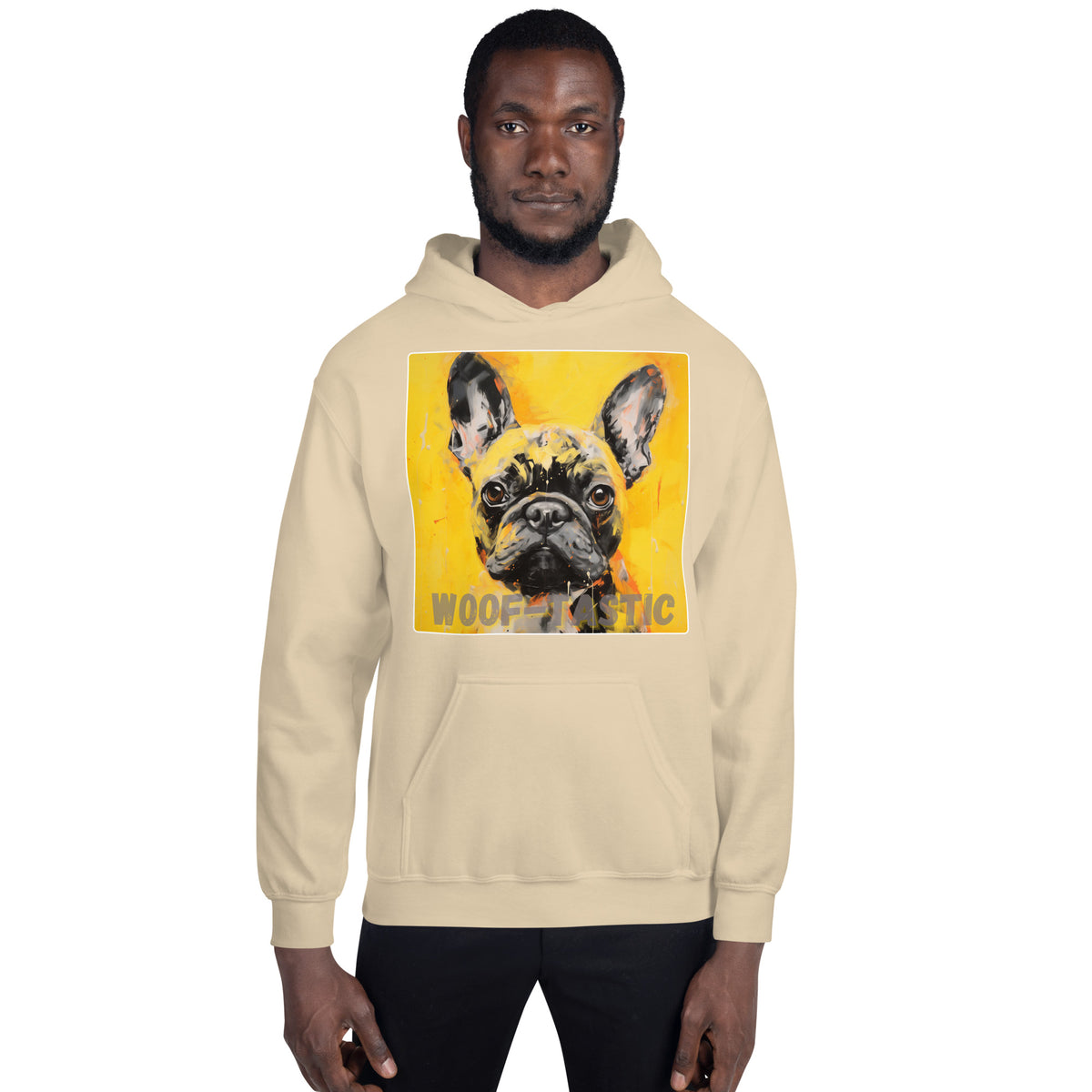 Unisex Hoodie, Woof-tastic French Bulldog