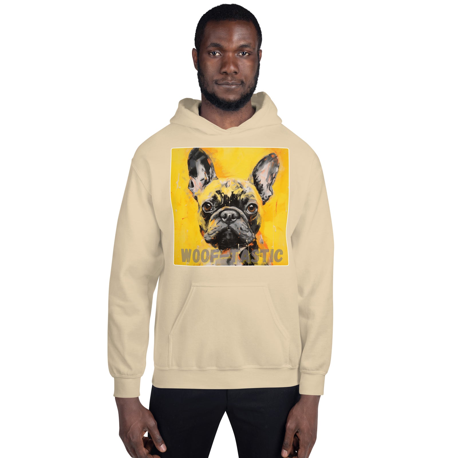 Unisex Hoodie, Woof-tastic French Bulldog