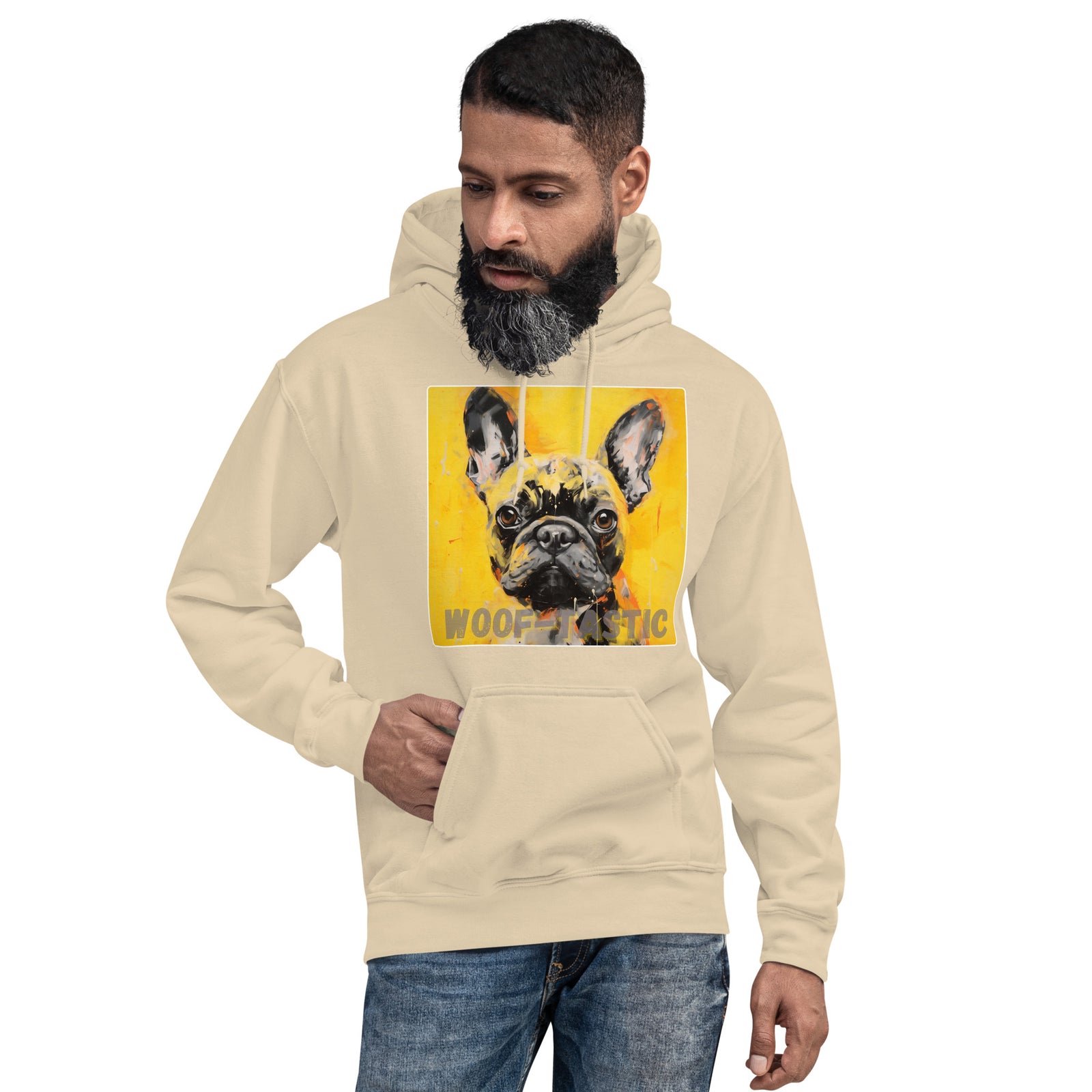 Unisex Hoodie, Woof-tastic French Bulldog