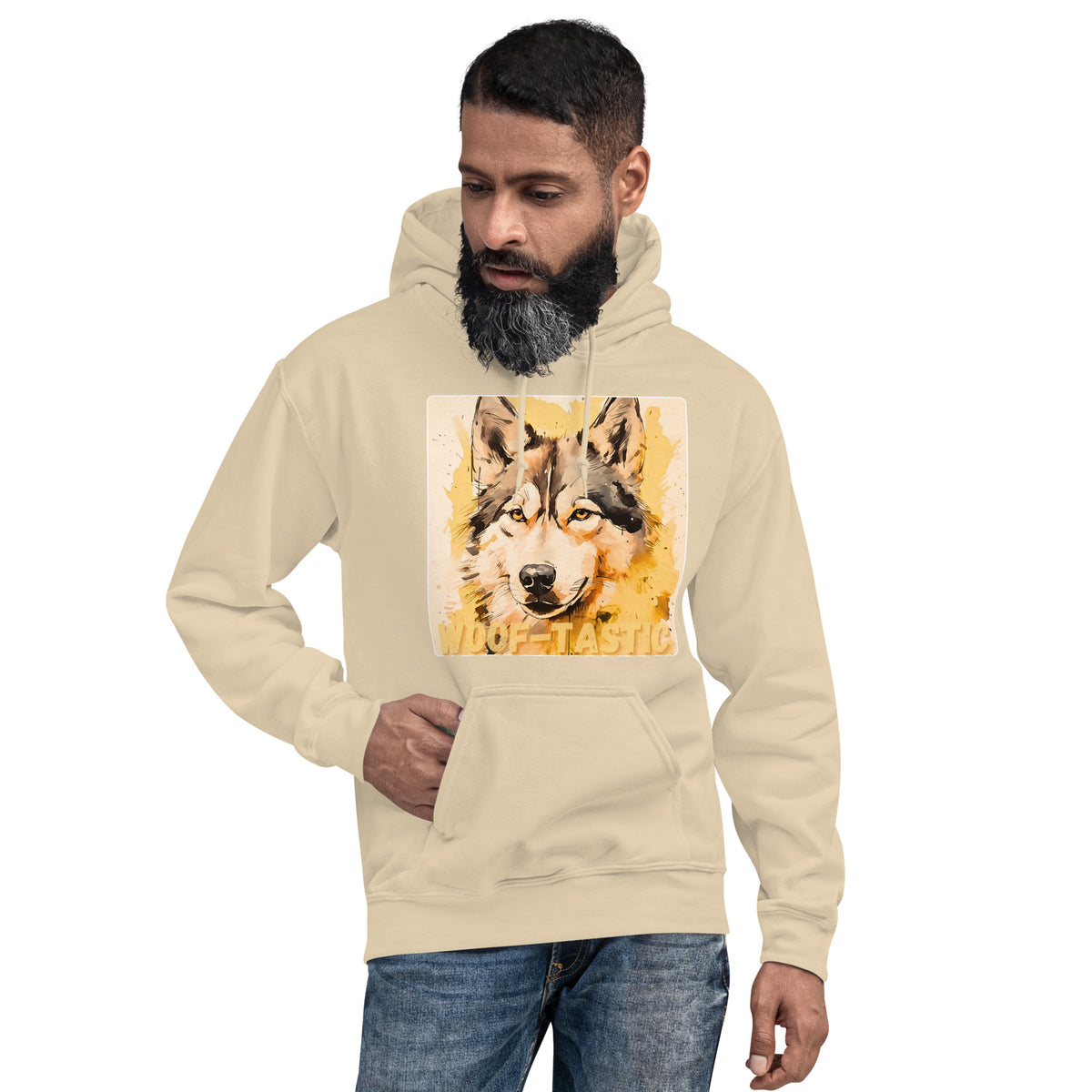 Unisex Hoodie, Woof-tastic Siberian Husky