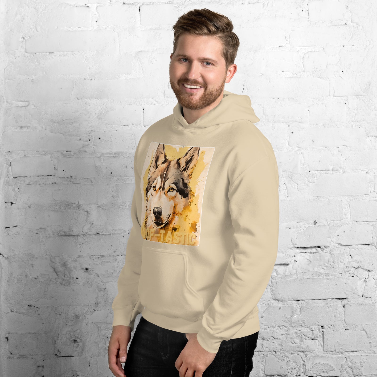 Unisex Hoodie, Woof-tastic Siberian Husky