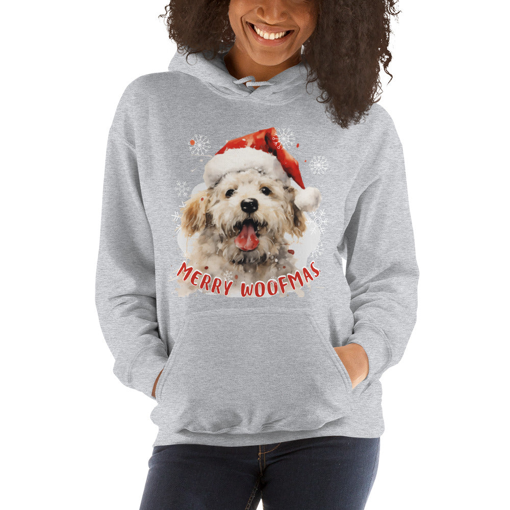 Unisex Hoodie Bichon Frise - Merry Woofmas