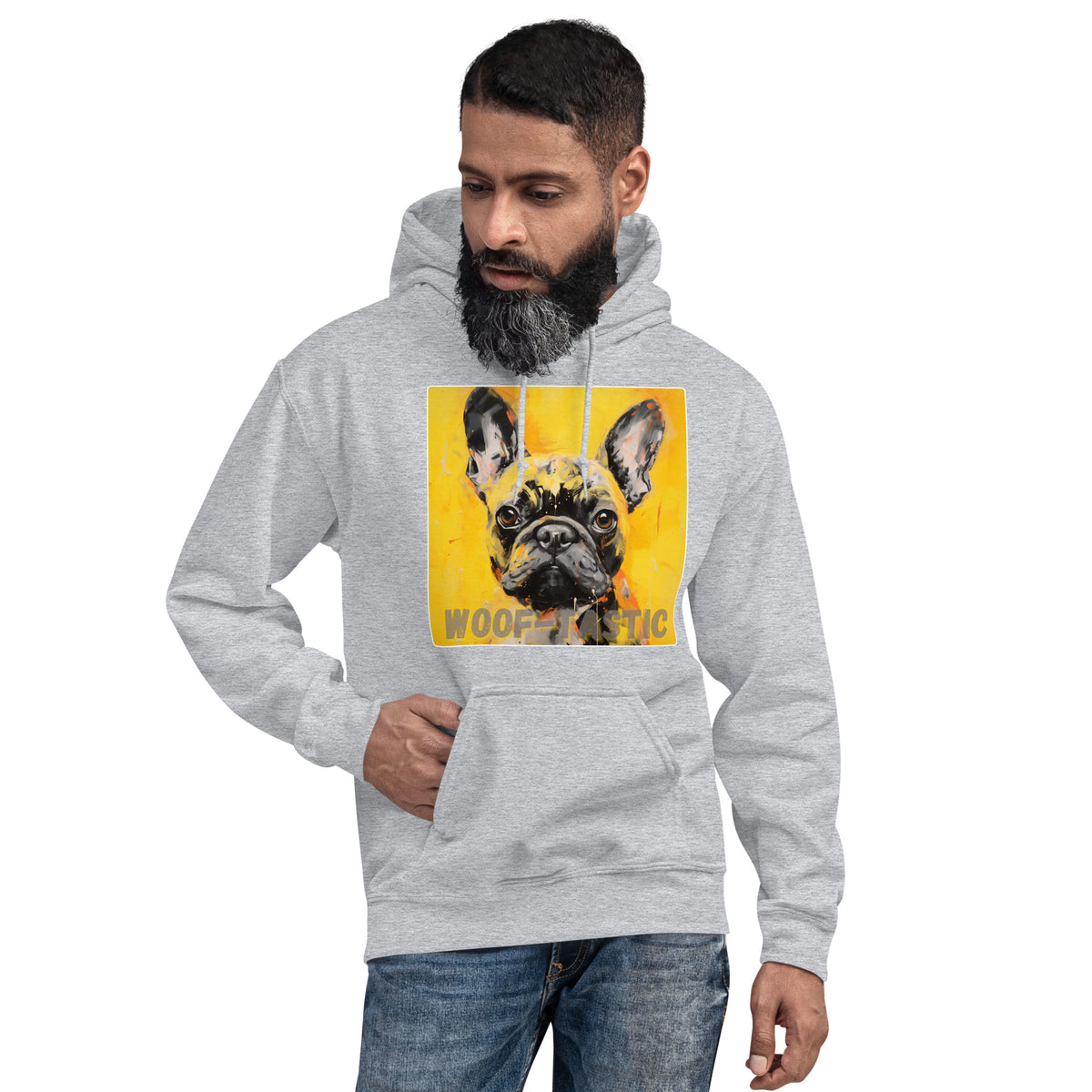 Unisex Hoodie, Woof-tastic French Bulldog