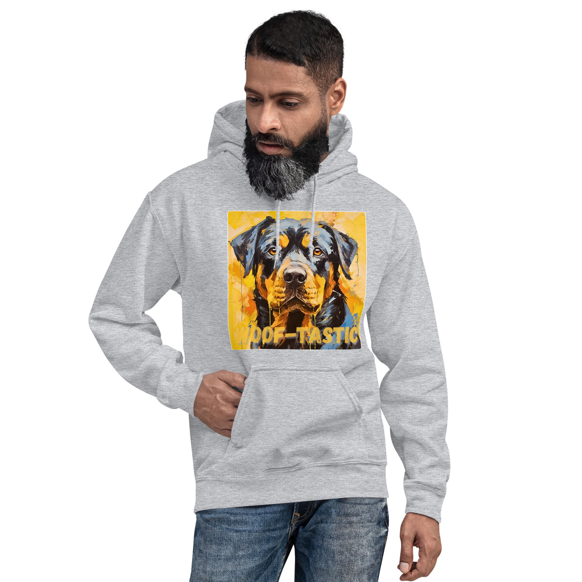 Unisex Hoodie, Woof-tastic Rottweiler